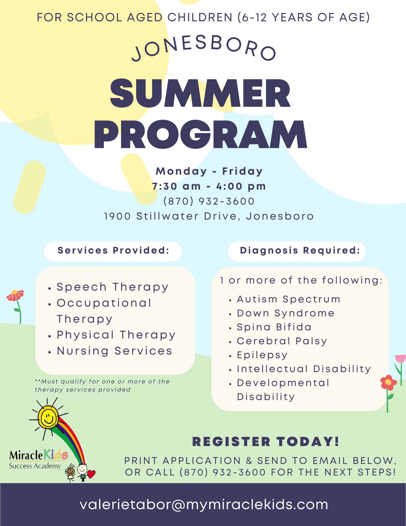 South Summer Program Flyer